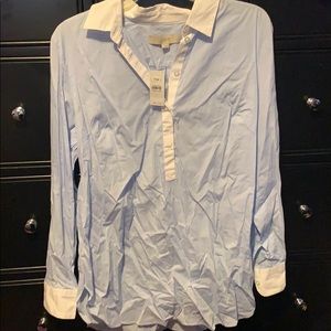 Loft light blue button down